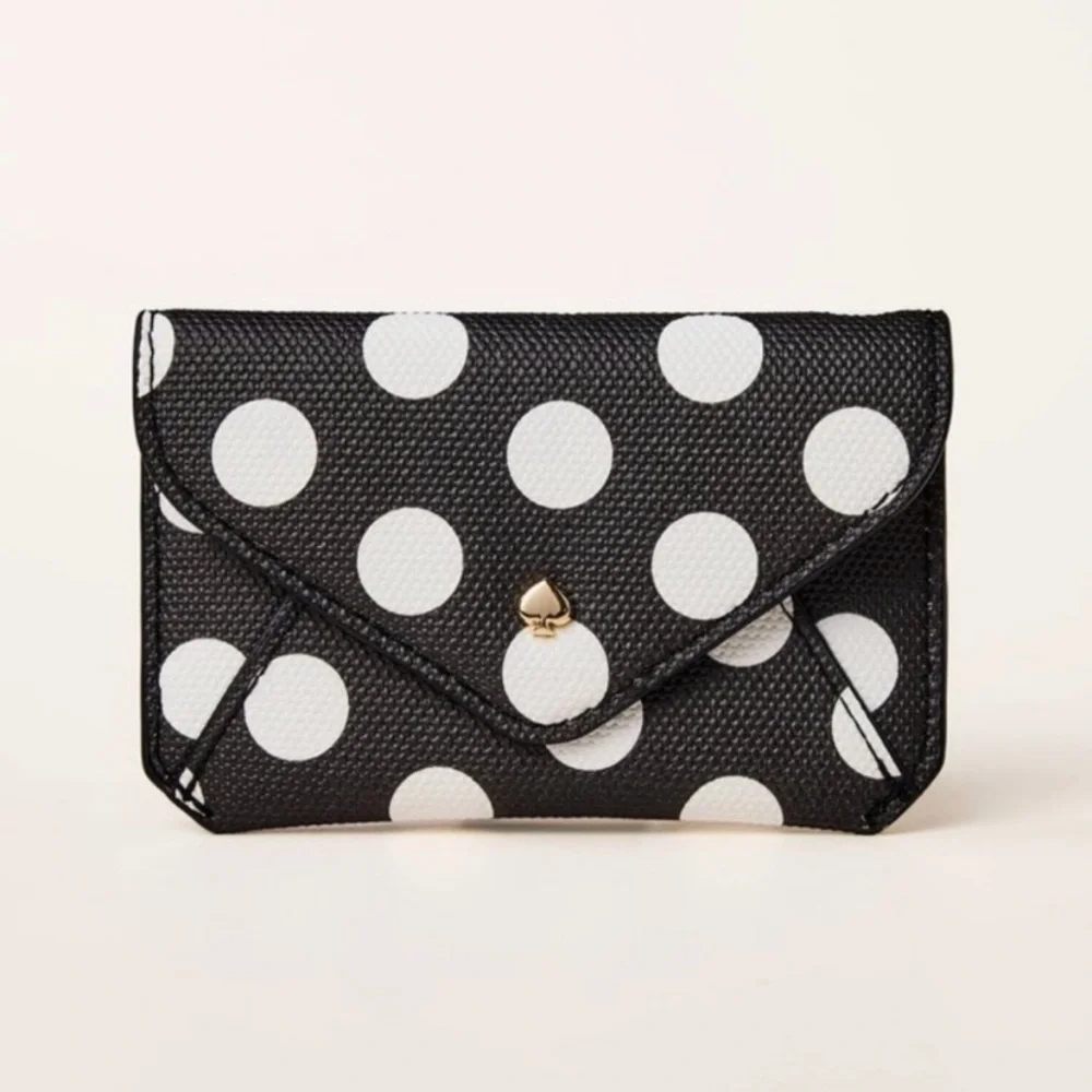 Polka Dot Envelope Card Case - kate spade new york x Target Black/White 🆕 - Picture 1 of 7
